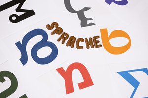 Buchstaben aus verschiedenen Sprachen